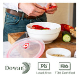 Ceramic Bowls with Lids - Set of 4