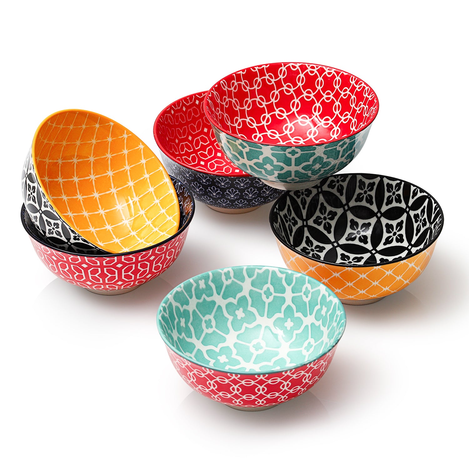 Porcelain Small Bowls - Set of 6