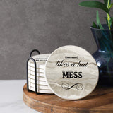 Coasters for Drinks with Holder - Set of 8