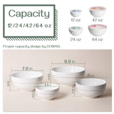 Ceramic Bowls with Lids - Set of 4