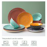 Ceramic Dinnerware Set  - Set of 12 Service for 4