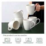 17 oz Ceramic Coffee Mugs - Set of 6