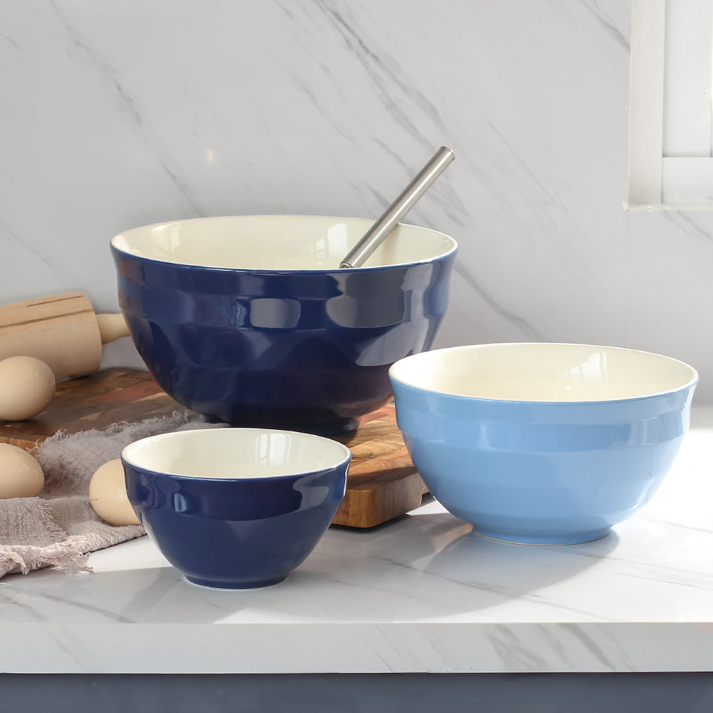 Ceramic Mixing Bowls - Set of 3