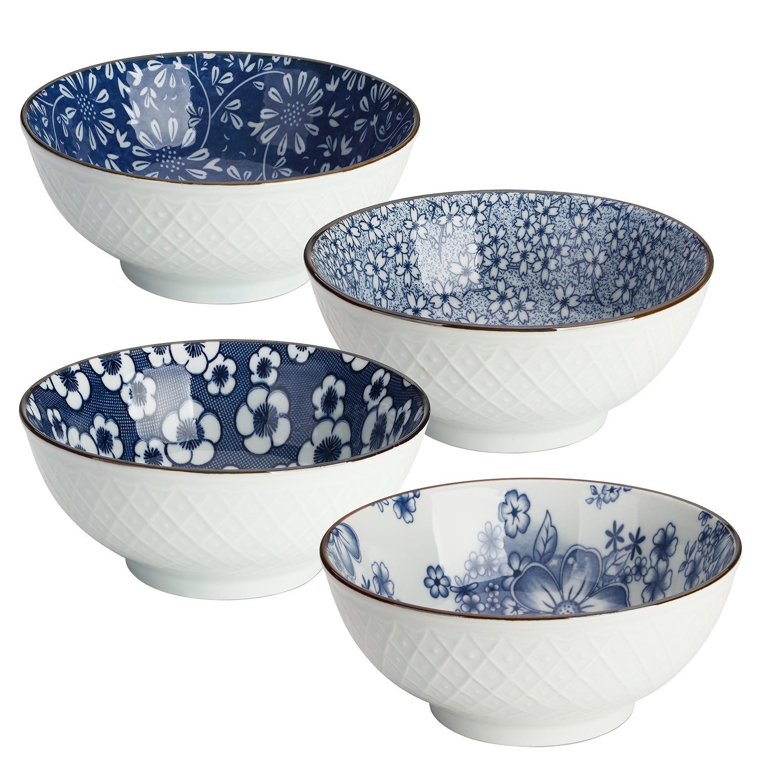 Ceramic Soup Bowls 5' Set of 4