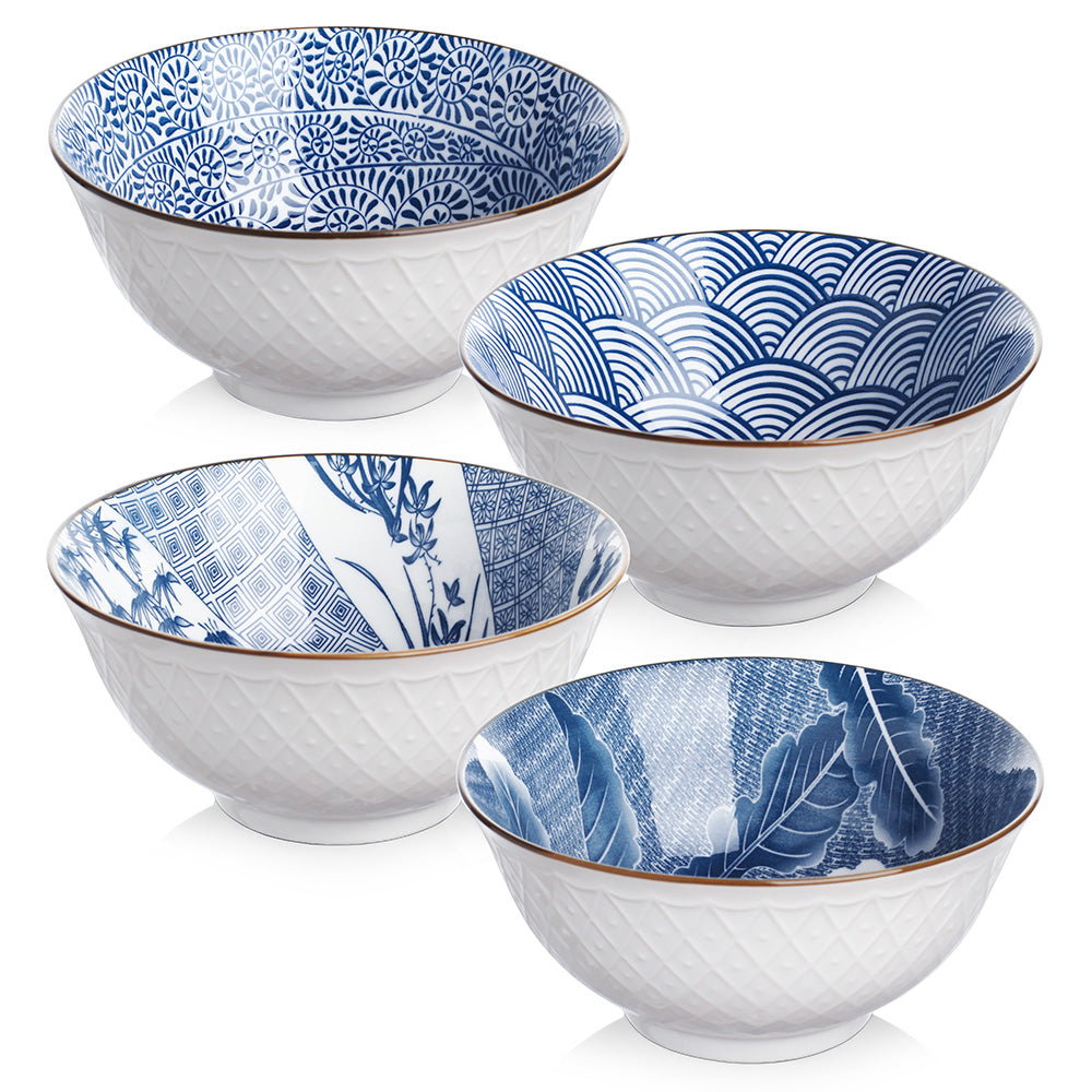 Ceramic Soup Bowls 6' Set of 4
