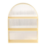 Ventray Home Arched Acrylic Desktop Storage Rack (Yellow)