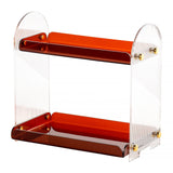 VENTRAY HOME Acrylic 2-Tier Desktop Storage Rack - Amber